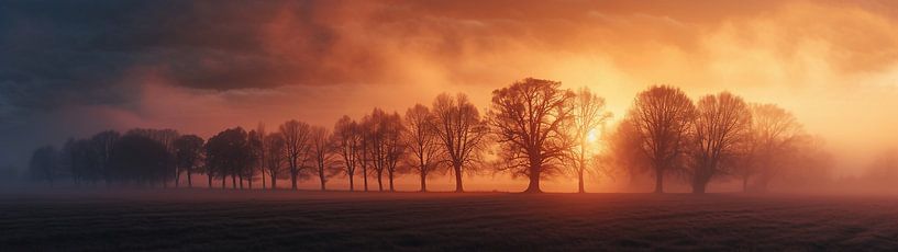 Toskana im Morgendunst von fernlichtsicht