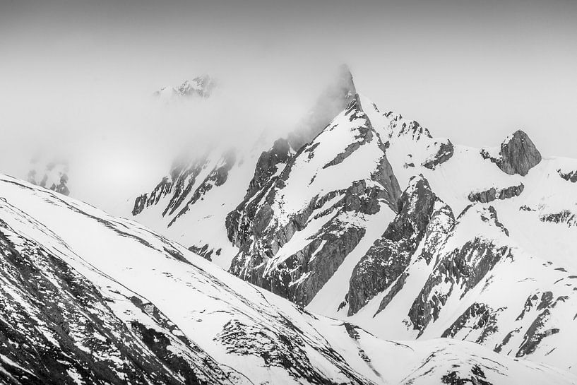 Snow-covered mountains in the Knuttental valley, Rein in Taufers, South Tyrol by Christian Müringer
