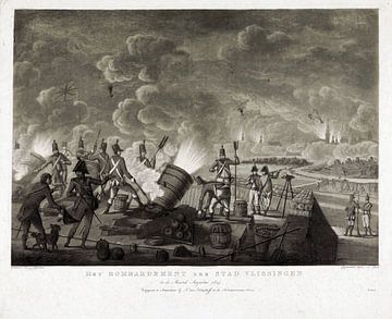 A. Lutz, Bombardement van Vlissingen door de Britten, 1809