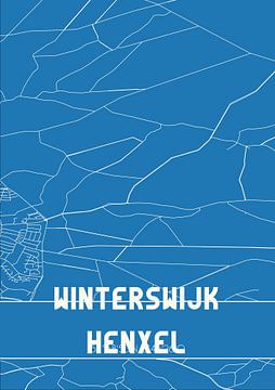 Blaupause | Karte | Winterswijk Henxel (Gelderland) von Rezona
