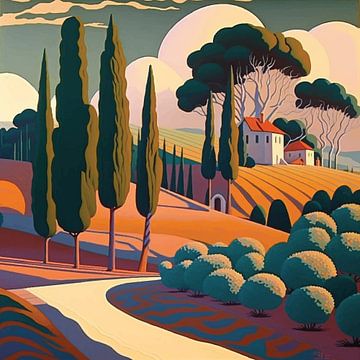 Italian Landscape by Ariadna de Raadt-Goldberg