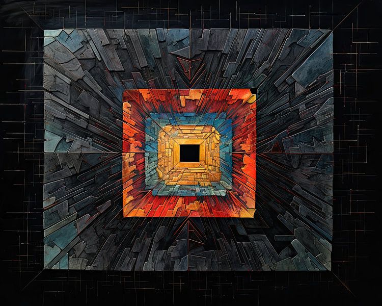 Mandala-Arbeit 208923 von Abstraktes Gemälde