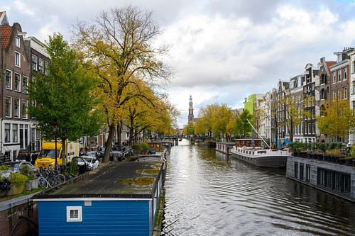 Prinsengracht and Westerkerk in Amsterdam