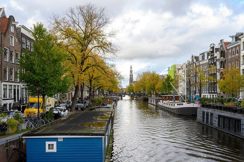 Prinsengracht und Westerkerk in Amsterdam von Peter Bartelings