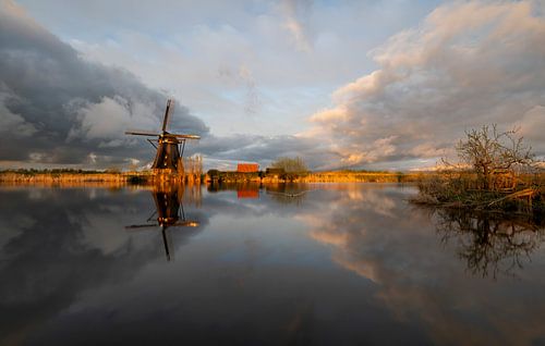 Hollandse luchten boven de molens van Kinderdijk