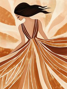 Femme en robe