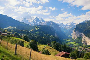 mooie Lauterbrunnen vallei, bernese Oberland van SusaZoom