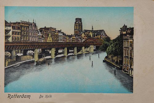 Vue de Rotterdam d'avant-guerre, datant de 1903