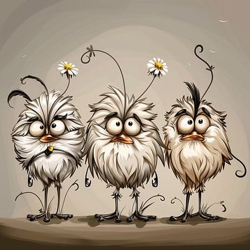 Hilarische Vogels | Kunst om te Grinniken van Karina Brouwer