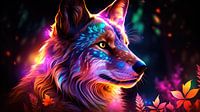 Neon Wolf : l'élégance sauvage aux couleurs vives