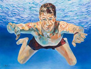 Camouflage 01 - Schwimmer unter Wasser