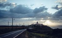 Leuchtturm in Cabo da Roca am Abend