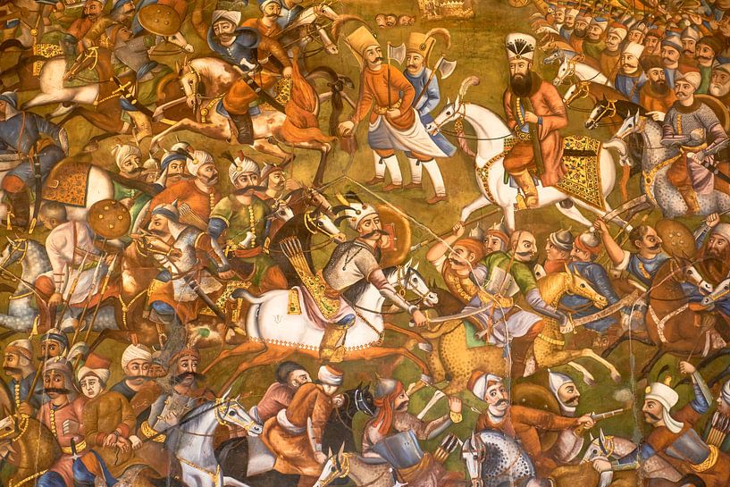 Muurschildering Iran van Jeroen Kleiberg