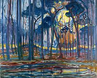 Piet Mondriaan, Bosch; Bos bij Oele, 1908  (gezien bij vtwonen)