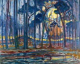 Piet Mondriaan, Bosch; Bos bij Oele, 1908 by Atelier Liesjes