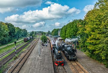 Journées de train à vapeur au Miljoenenlijn à Simpelveld sur John Kreukniet