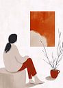 Woman life minimal art picture by JBJart Justyna Jaszke thumbnail