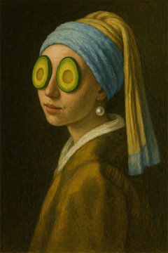 Meisje met de avocados by Poster Art Shop