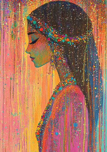 Femme Détail coloré