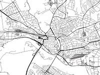 Map of Arnhem in Black and Wite