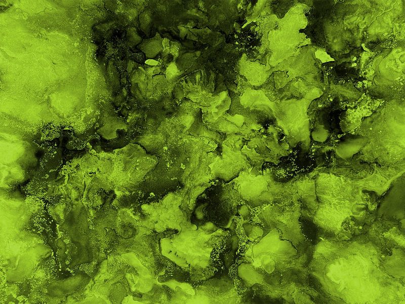 Green miracle in light green by KW Malerei