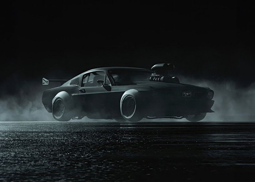 Ford Mustang racing Night par Ma Chan