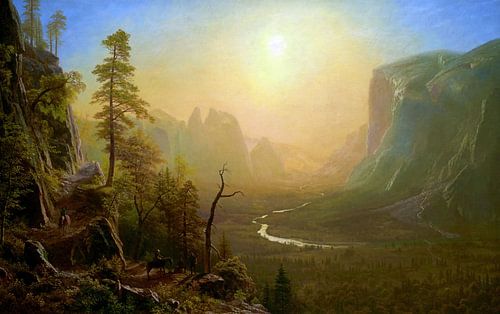 Albert Bierstadt,Yosemite Valley, Glacier Point Trail, 1873