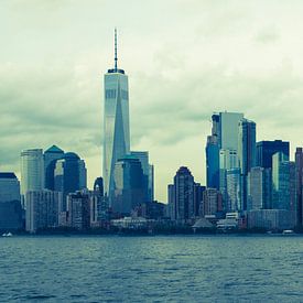 Skyline van Manhattan, New York City von Hans Wijnveen