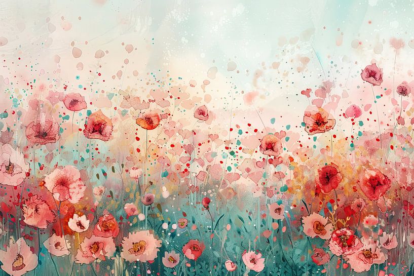 Blumen malen von Wunderbare Kunst