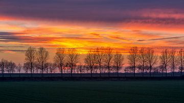 Na zonsondergang kleuren van Bram van Broekhoven