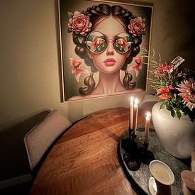 Klantfoto: Fish X van Art Studio RNLD, op canvas