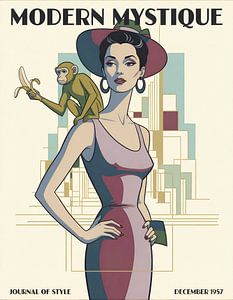 Modern Mystique: Eleganz der 1950er Jahre mit einem verspielten Twist