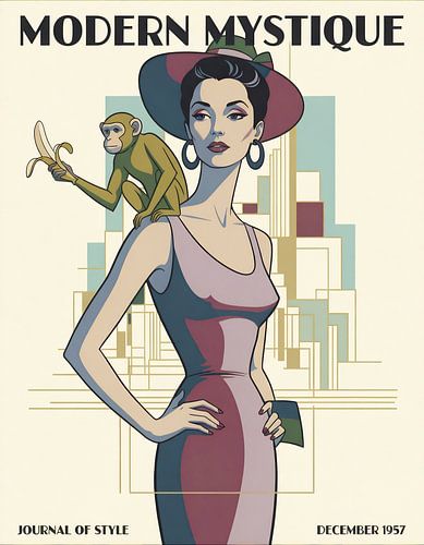 Moderne Mystiek: 1950 Elegantie met een speelse twist