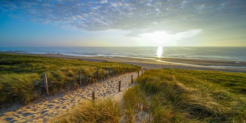 Sonne, Meer und Sand an der niederländischen Küste