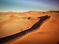 The Namib Desert in Namibia seen from the air.