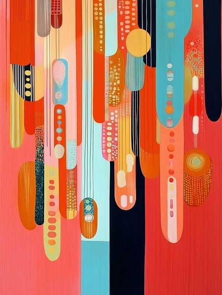 Abstract kleurenfeest 2 van Bert Nijholt