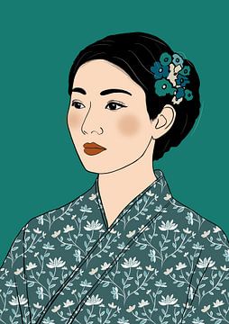 Her Inner Season - Transformative Teal by Studio Miranlantijn