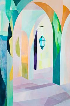 Lichtspel in de kamer van Poster Art Shop