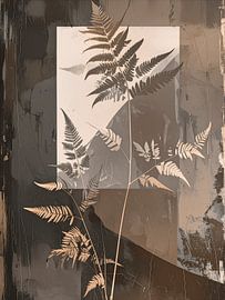 Botanische Illustration von Farnen im natürlichen Stil von Studio Pieternel