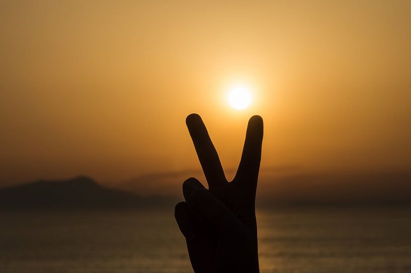 Vrede bij zonsondergang van Patrick Verhoef