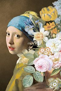 Girl with the Pearl Earring - The Floral Edition I sur Marja van den Hurk