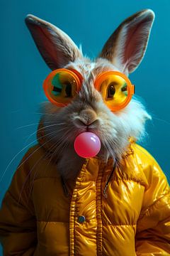 Bubblegum Fun: Bunny 4 by ByNoukk
