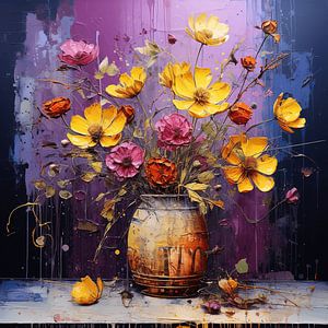 Vasen gefüllt mit Blumen