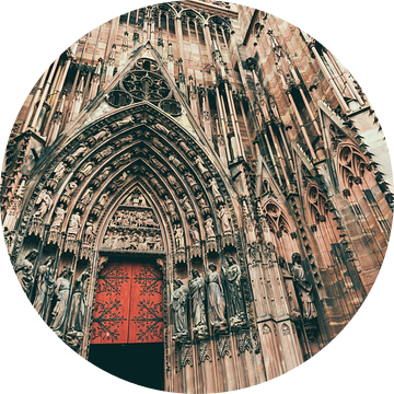 Rode Poort bij de kathedraal van Straatsburg van Shanti Hesse