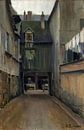 Santiago Rusiñol, Rouen's straat - Parijs, 1889 van Atelier Liesjes thumbnail