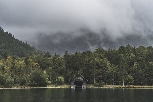 Un hangar à bateaux au Königsee