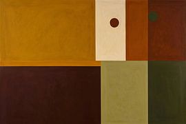 Geometric shapes in warm shades by Art & Soul Creations