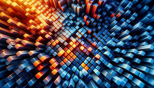 Cubic structures in a play of colours