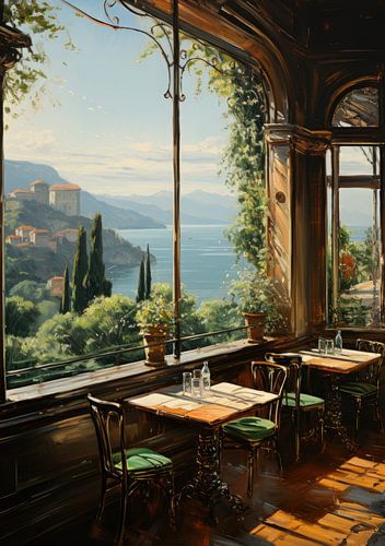 Italië poster kunstdruk meer