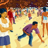 La pétanque à Saint-Tropez